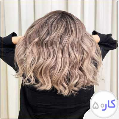 رنگ و لایت/دکلره مو/بالیاژ/آمبره. کوتاهی مو. براشینگ مو 