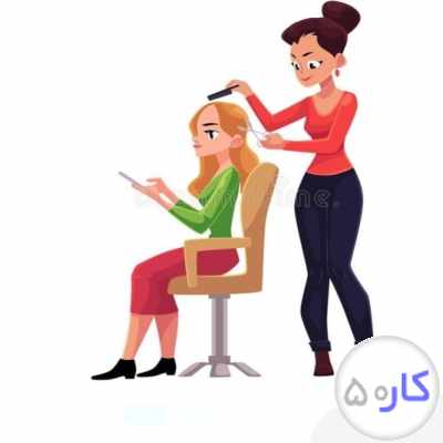 آرایشگر خانم ماهر در رنگ و لایت 