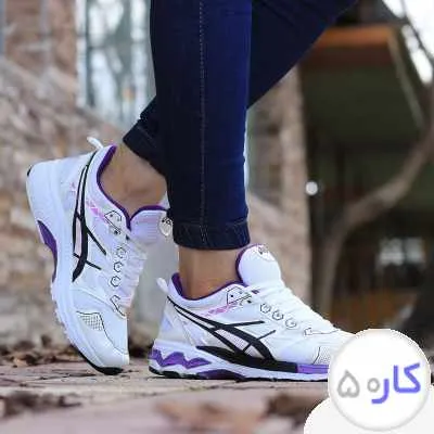 کفش ورزشی مردانه سفید بنفش مدلRadman