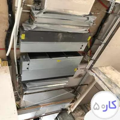 کار گر ساده بابت کار کولر گازی