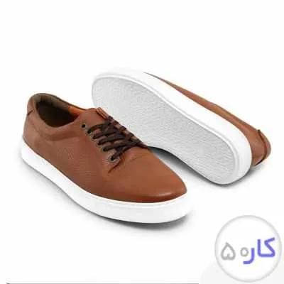 کفش روزمره مردانه بند دار عسلی