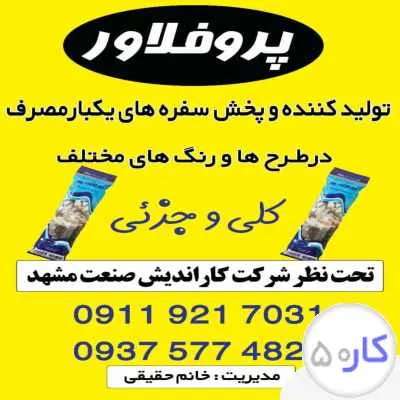 فروش عمده سفره یکبار مصرف