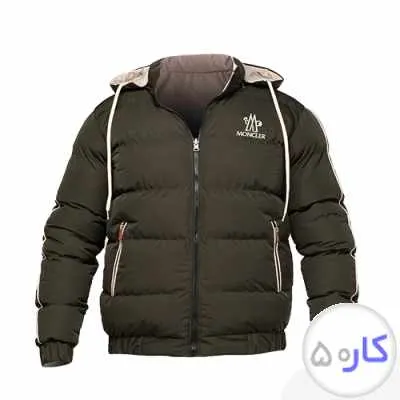 کاپشن دو رو مردانه بادی کلاه دار