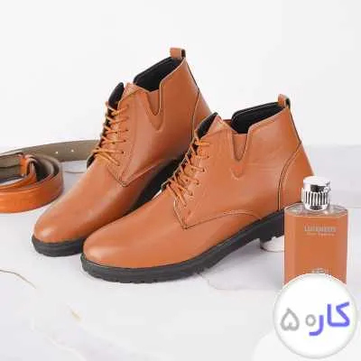نیم بوت مردانه عسلی مدل GEOX