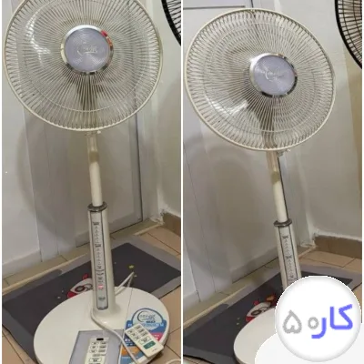 پنکه هیتاچی پایه بلند ۵ پره با ریموت