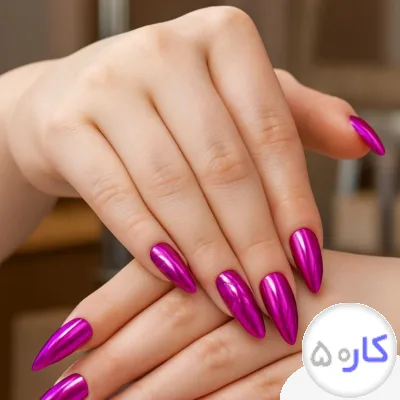 عکس آگهی آموزش و خدمات ناخن با متریال ژل و پودر