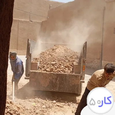 حمل نخاله ساختمانی با نیسان کمپرسی 