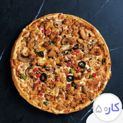 پیتزا زن و فر دار 